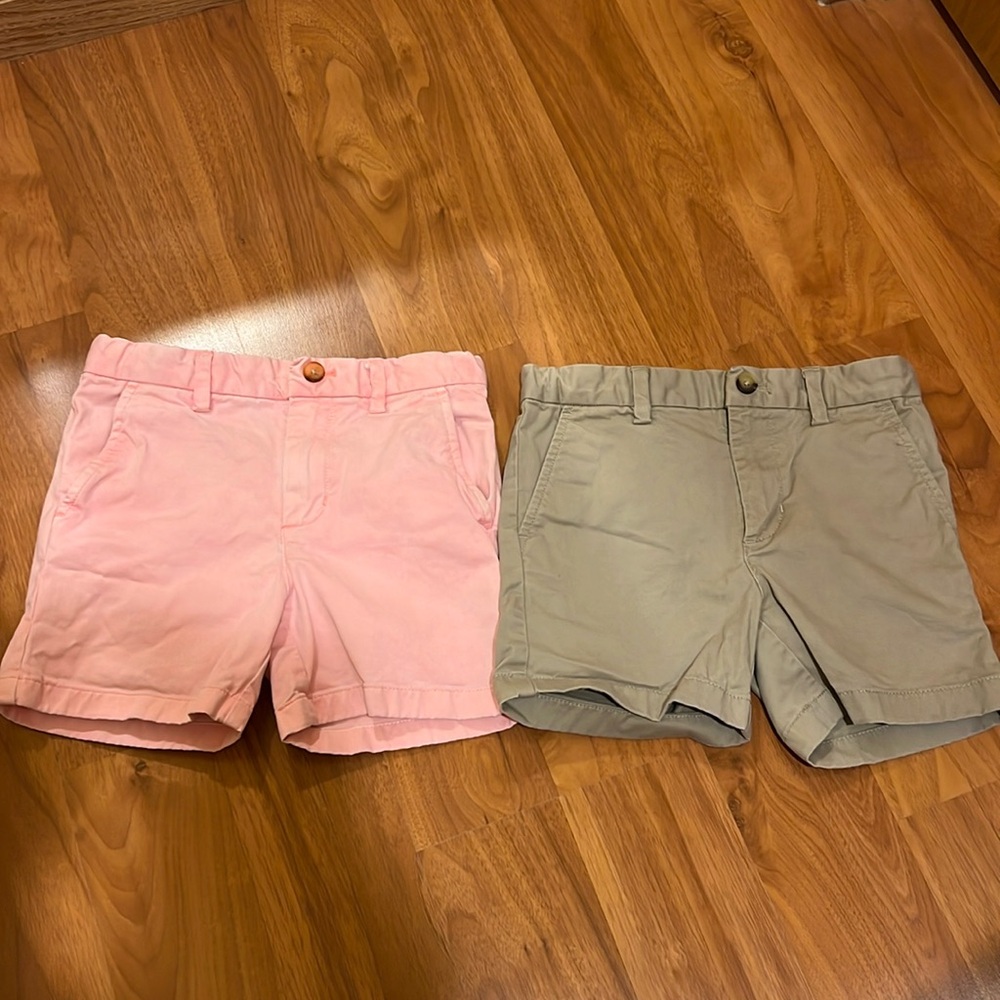 Vineyard Vines Boys Pink and Khaki Shorts Size 4